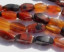 Onyx/Carnelian Twist Bricks, 19x9mm