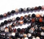 Snowflake Agate Faceted Rounds, Black, Rust & ...