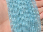 Blue Apatite Laser Faceted Rounds, 2mm