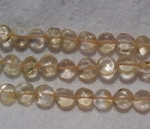 Golden Citrine Coins, 6-7mm
