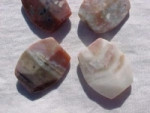 Montana Pink Agate, Freeform Flat Faceted, 40x30mm, each