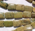 Tan & Turquoise Jasper Rectangle Pillows, 31x22mm