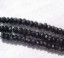 Black Spinel Faceted Rondels, 3-3.5mm