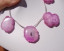 Solar Quartz Hot Pink Slices, 40-46mm