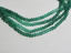 Emerald Green Shaded Quartz Faceted Rondel, 3-3.5m...