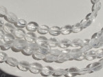 Clear Quartz Faceted Flat Ovals, 9x7mm