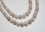Graduated White/Lilac Mix, 5-10mm Round