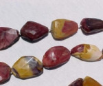 Mookite Flat Faceted Nuggets, 18-24mm
