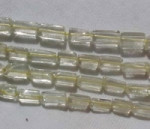 Light Lemon Quartz Bricks, 8x4mm