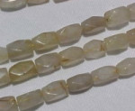 Rutilated Quartz Cut Edge Bricks, 12x8mm