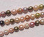 Pink/Mauve/Peridot/Peacock Mix, 6-6.5mm rice