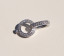 Crystal Studded Clasp/Enhancer, Sterling