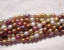 Fall Mix Silver/Gold/Garnet/Green, 5-5.5mm rice