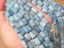 Blue Aquamarine Faceted Barrels, 7x12mm