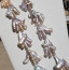 "Bird's Foot" Biwa Pearls, Cream- Lilac,...