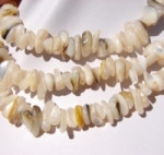 Cream MOP SHell Chips, 10-12mm
