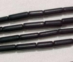 Black Onyx Tubes, 4x12mm