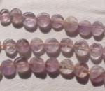 Amethyst Coins, Frosty (Light), 9-11mm