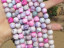 Snowflake Agate Faceted Rounds, White Candy Frost,...