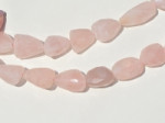 Rose Quartz Faceted Nuggets, 16x24mm