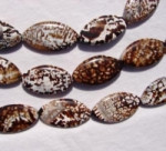 Animal Print Agate Flat Marquis, 25x48mm, each