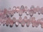 Rose Quartz Top Drill Teardrops, 8x4mm