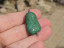 LG Flat Drop Focal Bead, 18x26mm, Emerald Green Pa...