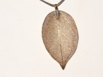 Leaf Pendant, Gold-Plated