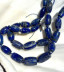 Natural  Afghan Lapis Graduated Barrels, 13-20mm