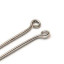 Head Pins, Open End, Sterling 10 pack