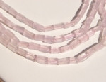Rose Quartz Bricks, 8x4mm